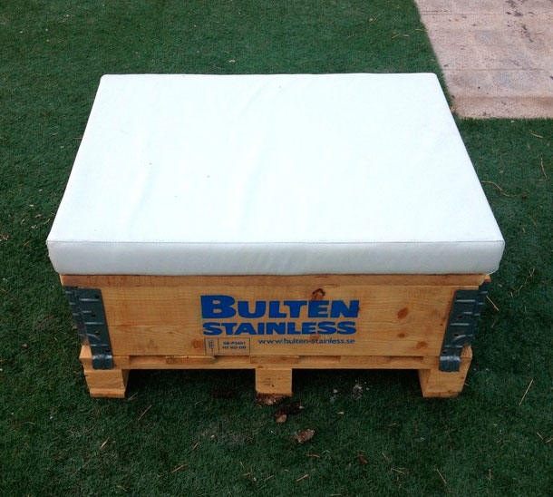 Palet Puff de 80×60, quedarán muy monos en tu terraza